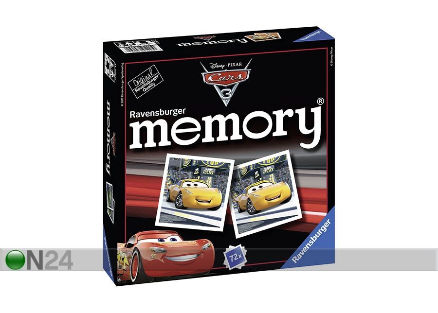 Lauamäng Memory Autod 3 suurendatud