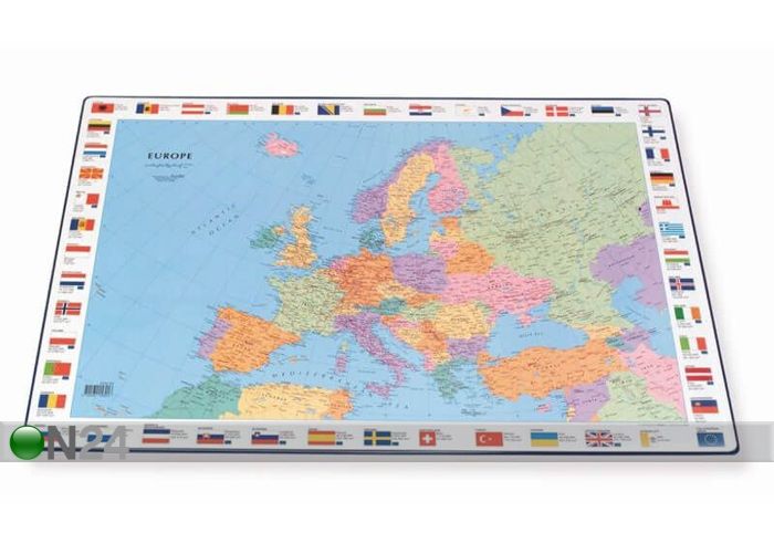 Lauamatt Euroopa kaart 44x63 cm suurendatud