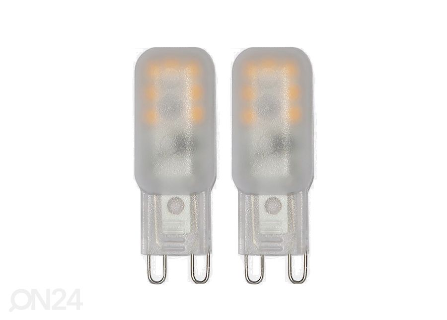 LED elektripirnid 2 tk G9, 1.5W suurendatud