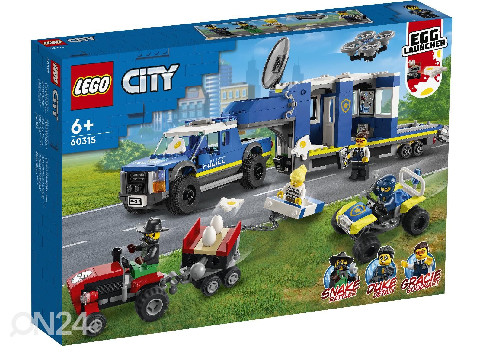 LEGO City Mobiilse politseikomando veok suurendatud