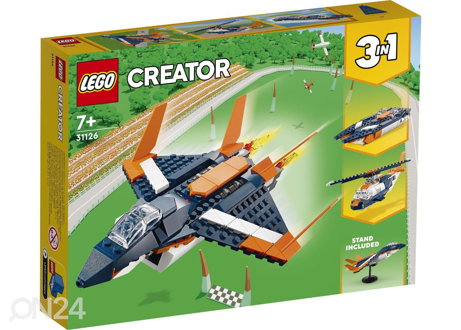 LEGO Creator Ülehelikiirusega reaktiivlennuk suurendatud