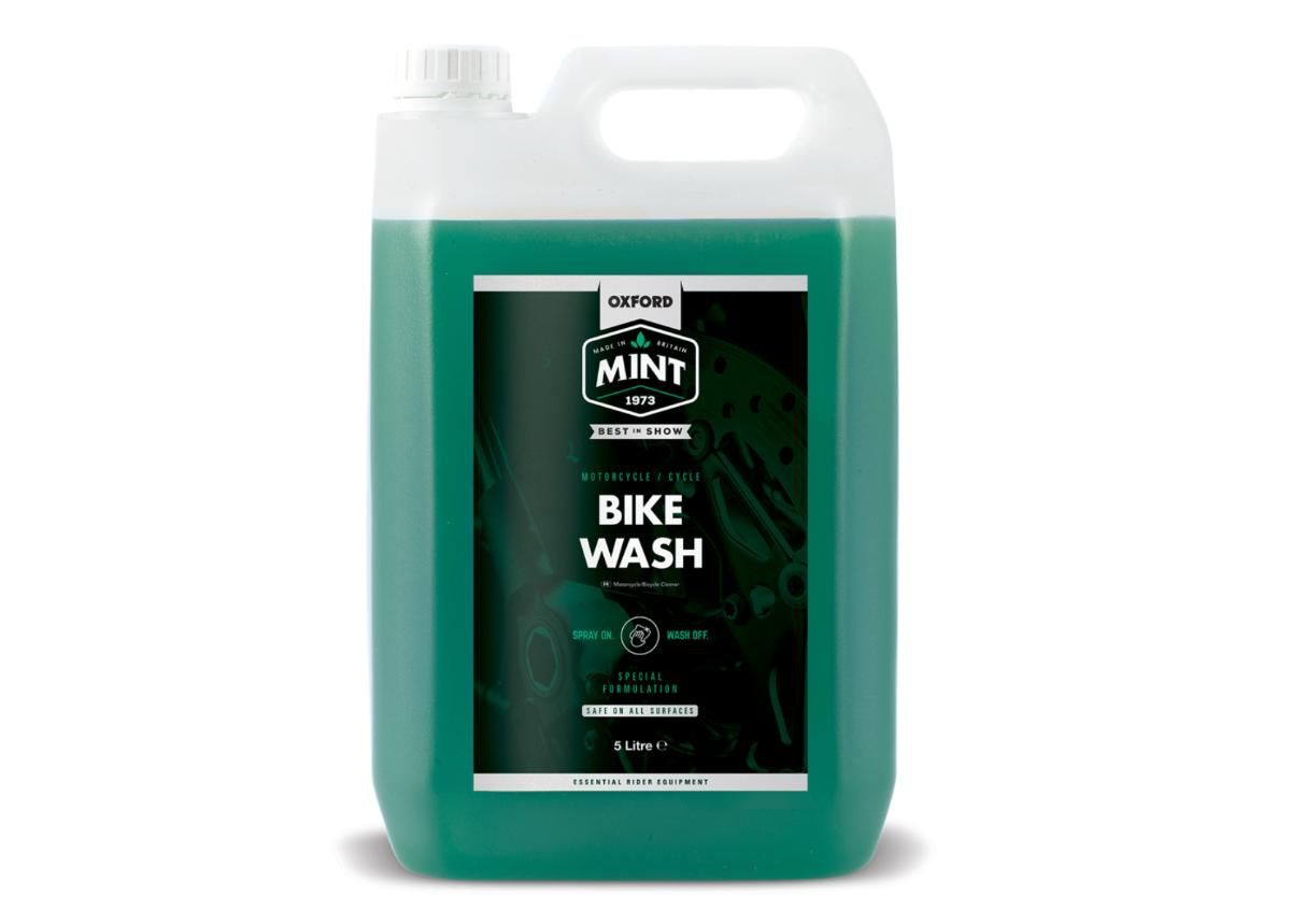 Mootorratta puhastusvahend Mint Bike Wash 5L suurendatud