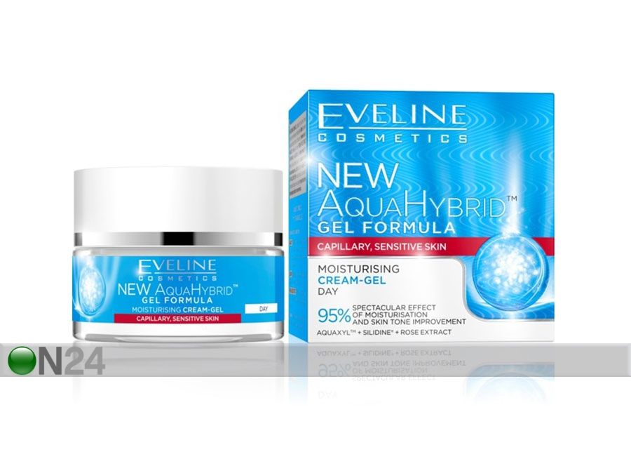 New Aqua Hybrid niisutav päevakreem-geel Eveline Cosmetics 50ml suurendatud