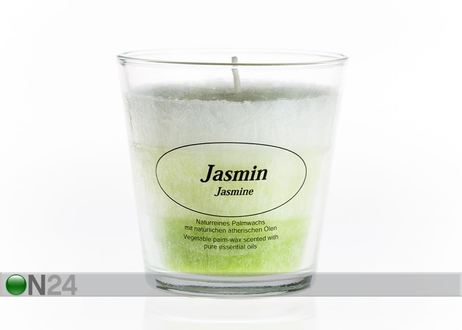 Palmivahaküünal klaasis Jasmiin suurendatud
