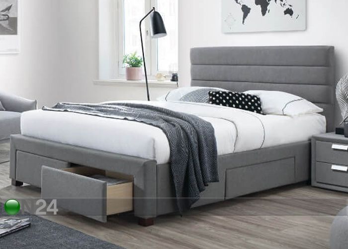 Pesukastiga voodi Kayleon 160x200 cm suurendatud