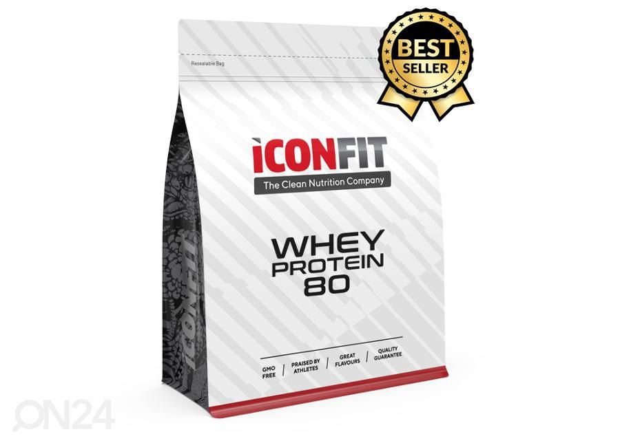 Proteiin Whey Protein 80 1 kg maapähklivõi Iconfit suurendatud