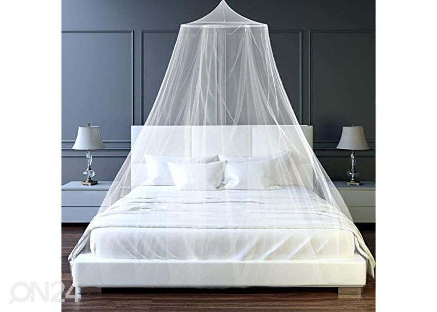 Putukavõrk voodile 8,5x2,2 m, valge suurendatud