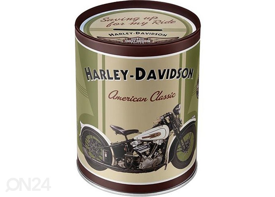 Rahakassa Harley-Davidson Knucklehead suurendatud