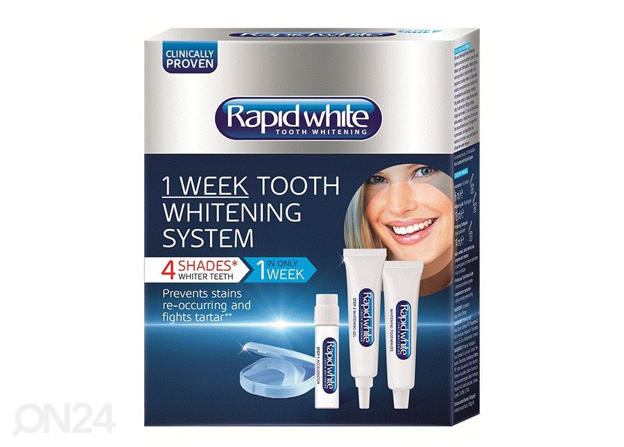 Rapid White hammaste valgenduskomplekt 1 nädal suurendatud