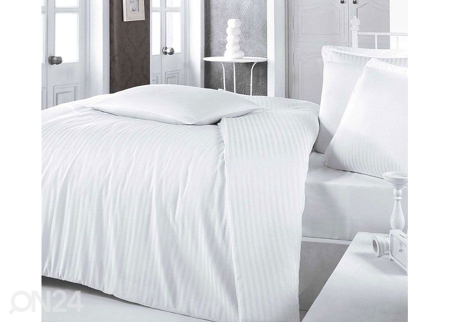 Satiinist voodipesukomplekt Beyaz 200x220 cm suurendatud