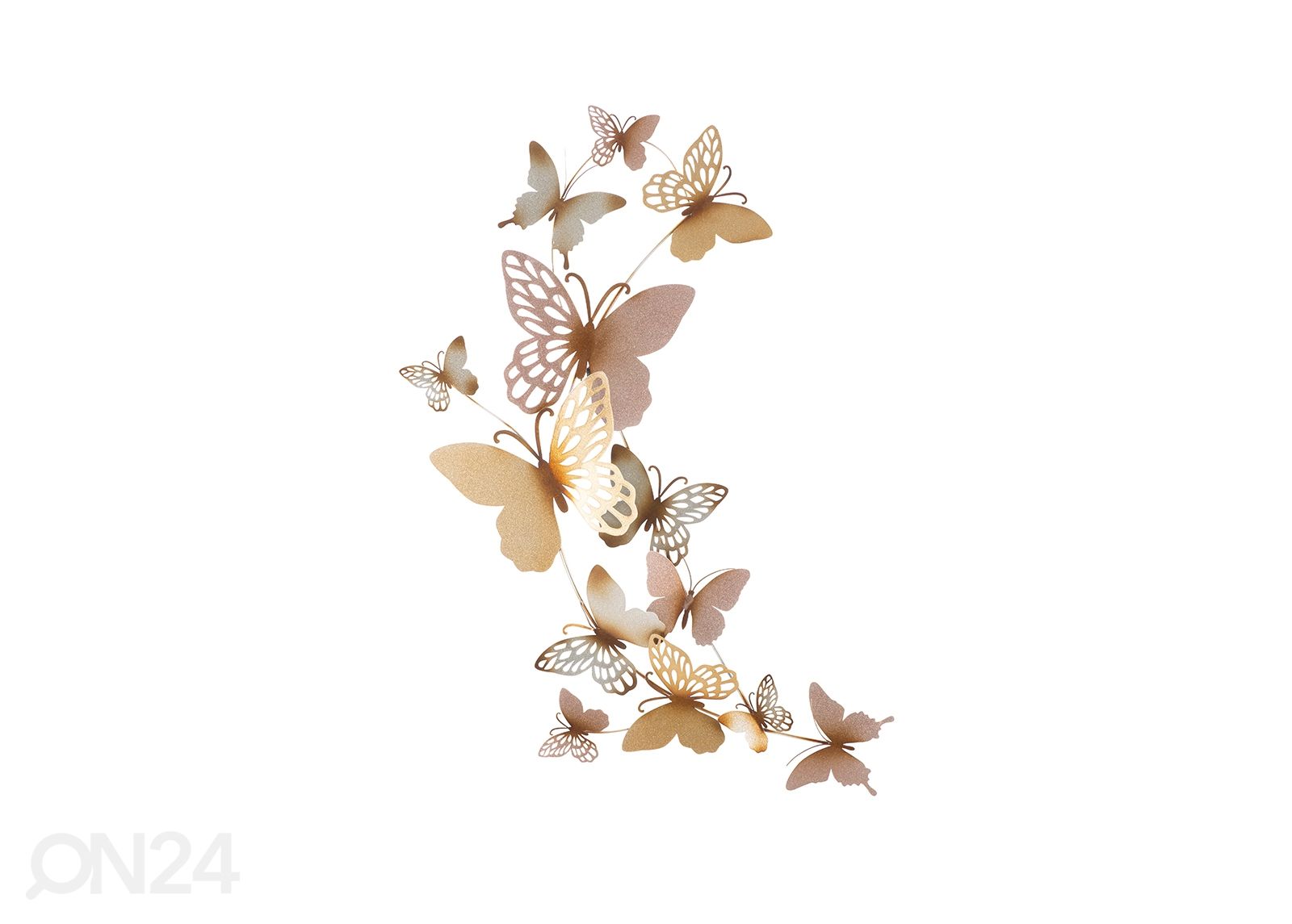Seinadekoratsioon Butterflies 59,5x111,5 cm suurendatud