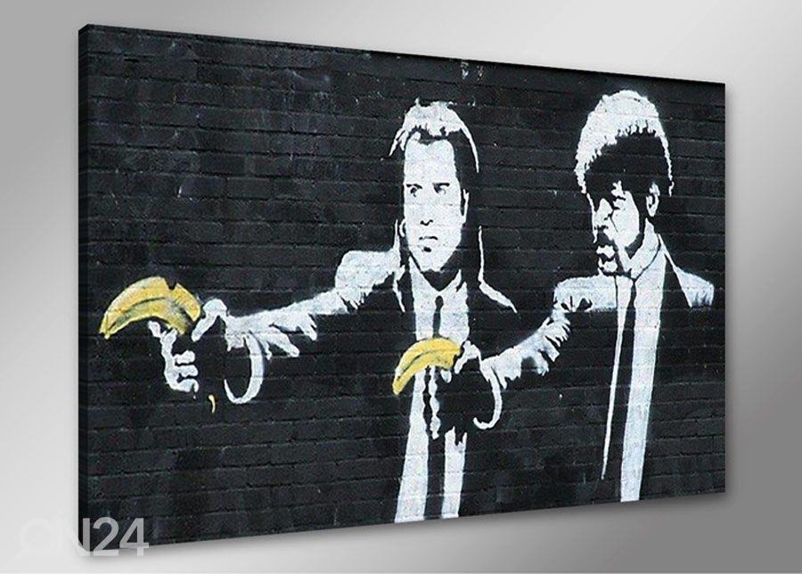 Seinapilt Banksy Art 60x80 cm suurendatud