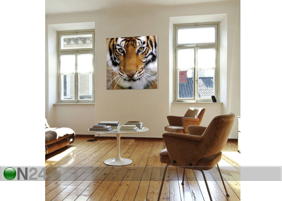Seinapilt Tiger 120x120 cm suurendatud