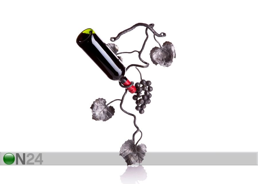 Sepistatud viinamarjaväät veinipudelihoidja suurendatud