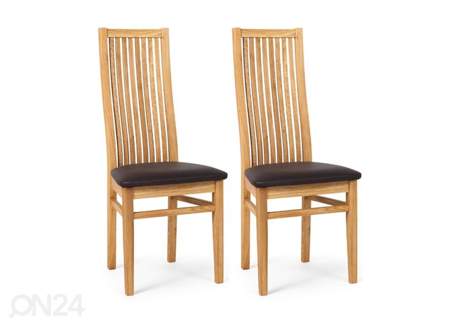 Tammepuidust toolid Sandra, must iste 2 tk suurendatud