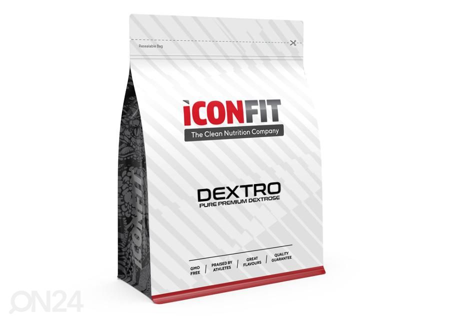 Toidulisand dekstroos Dextro 1 kg Iconfit suurendatud