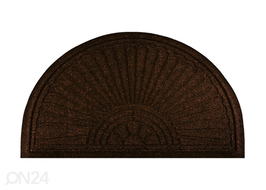 Uksematt Dune Halfmoon dark brown 85x55 cm suurendatud