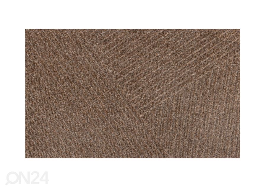 Uksematt Dune Stripes taupe 45x75 cm suurendatud