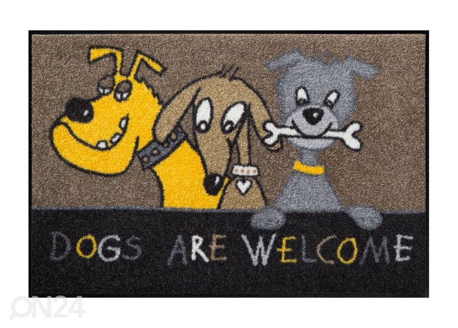 Vaip Dogs are welcome 50x75 cm suurendatud