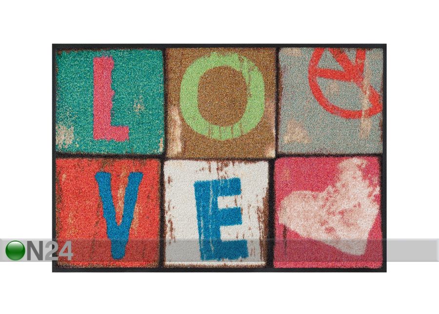Vaip Love Letters 50x75 cm suurendatud