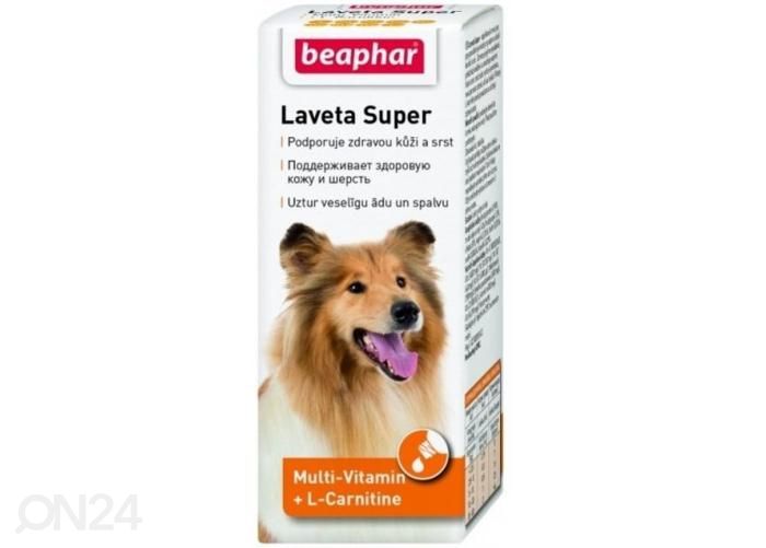 Vitamiinipreparaat koertele Beaphar Laveta Super Dog 50 ml suurendatud
