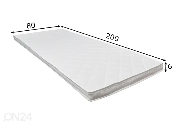Kattemadrats Mio 80x200 cm mõõdud
