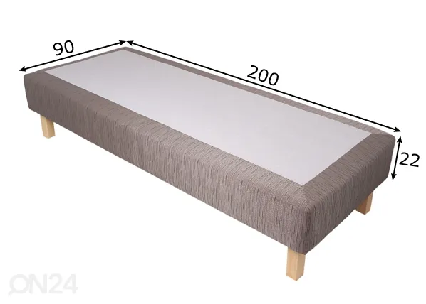 Kušett Hypnos Apollo 90x200 cm mõõdud