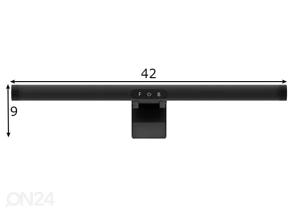 Monitori valgusti Lightbar 5W mõõdud