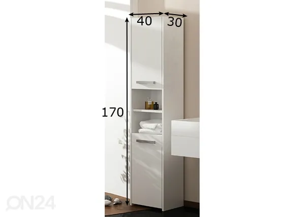 Vannitoakapp 40 cm mõõdud