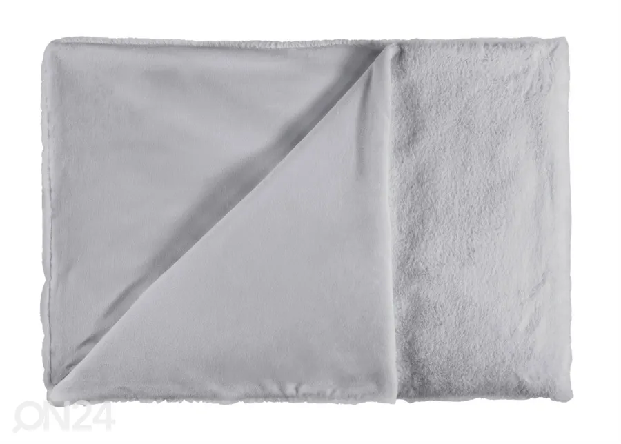 Dekoratiivne pleed Heaven Silver 150x200 cm suurendatud