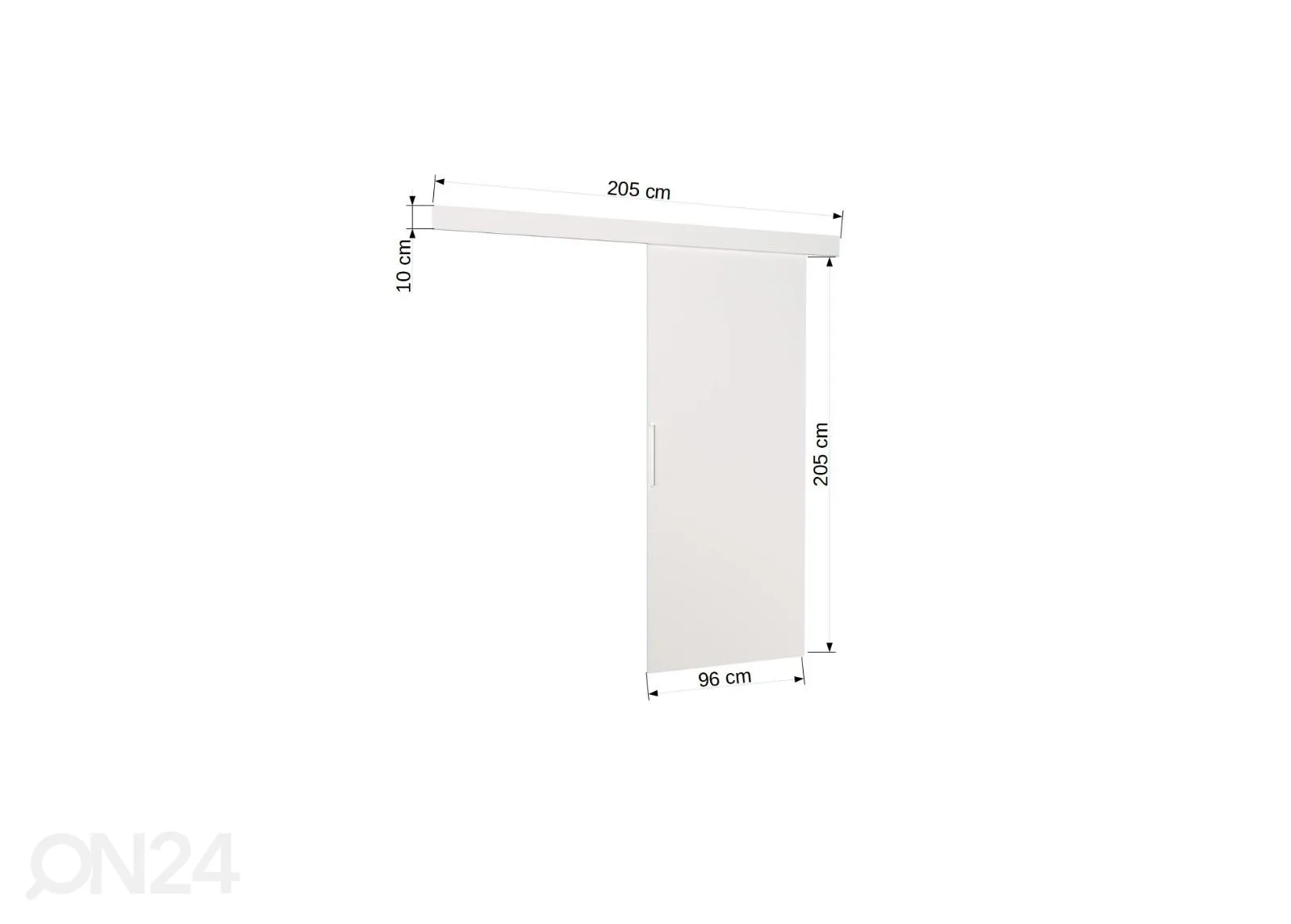 Liuguks 96 cm suurendatud mõõdud
