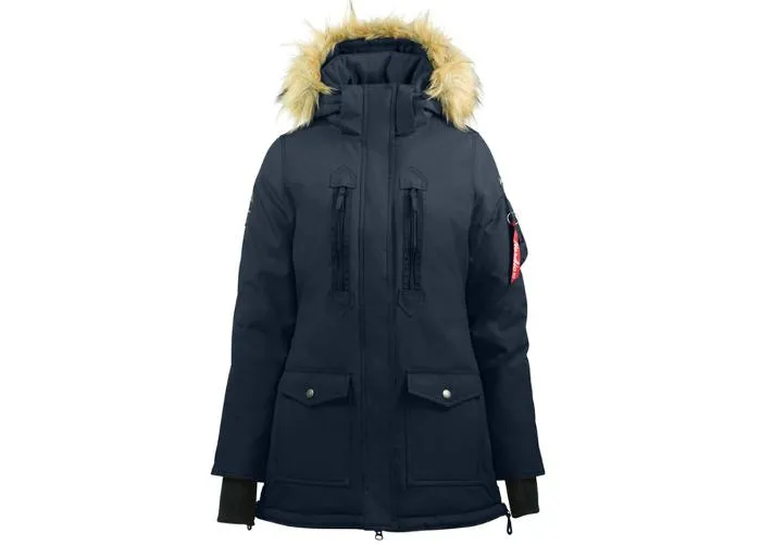 Naiste ratsaniku parka brooke 40 tumesinine suurendatud