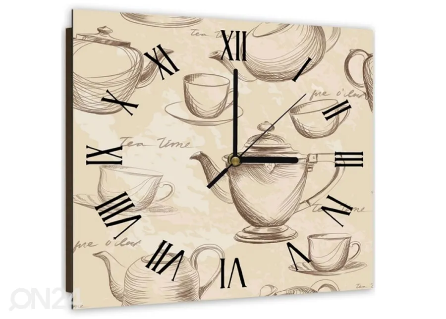 Pildiga seinakell Tea time suurendatud